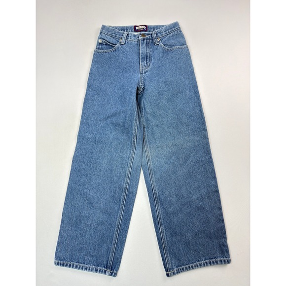Pine Peak Wide Leg Jeans Y2K Denim Blue Kids Size 8 - Picture 1 of 3